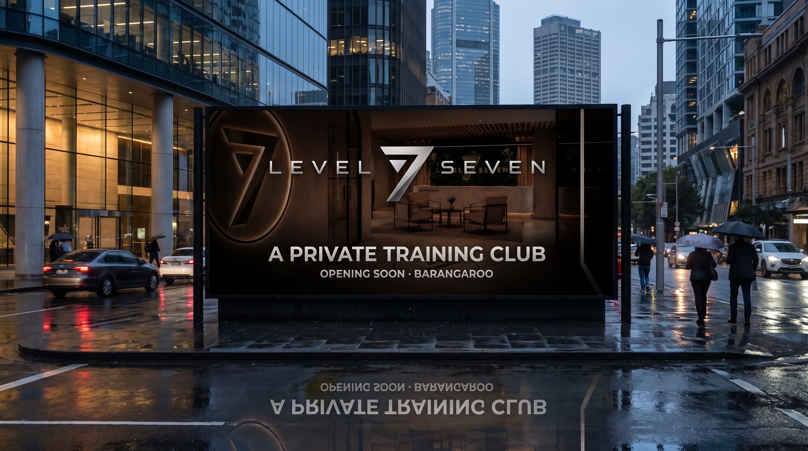 Out of Home — Level Seven brand asset