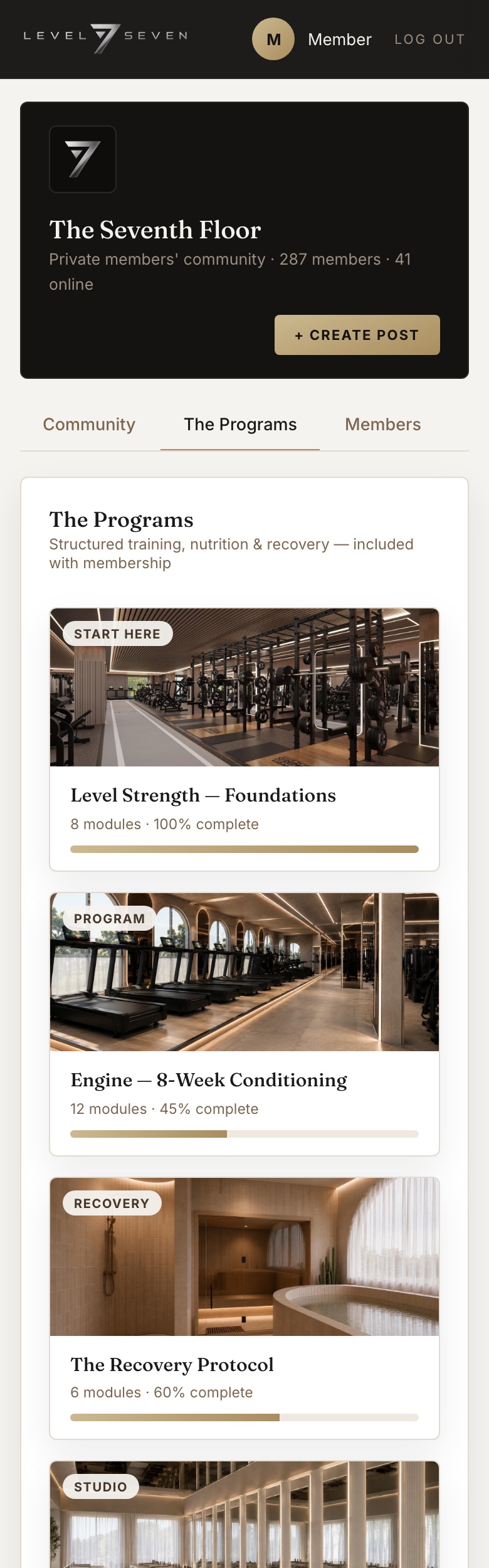 The Programs on mobile
