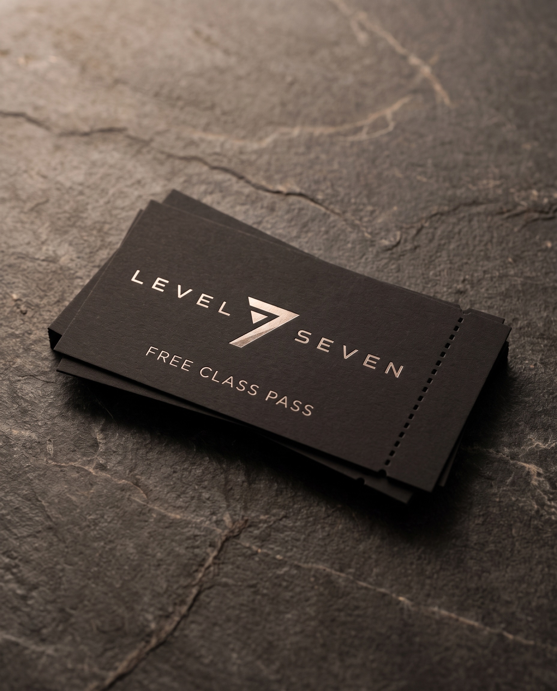Free Class Pass — Level Seven brand asset