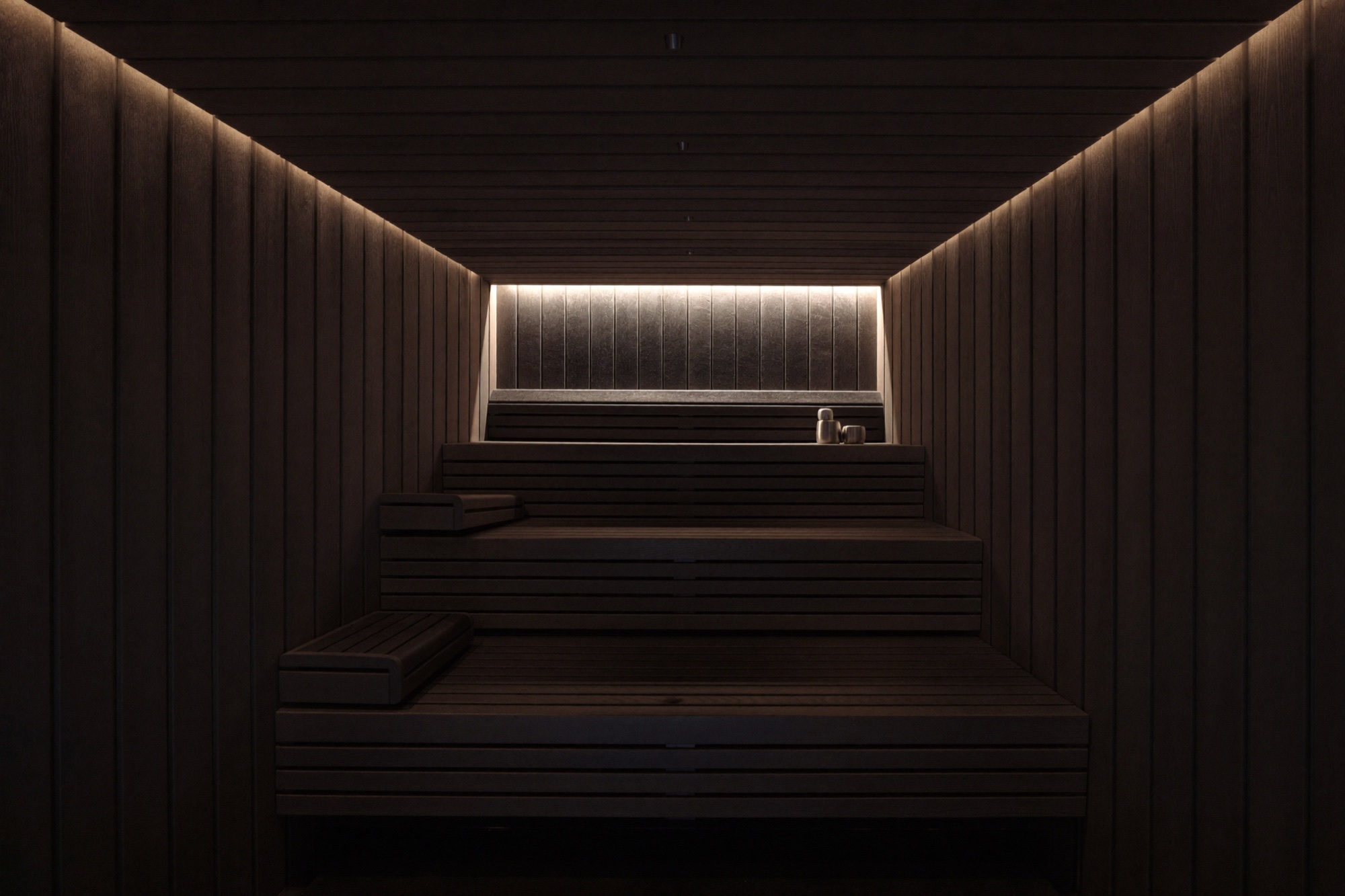 Infrared sauna at Level Seven
